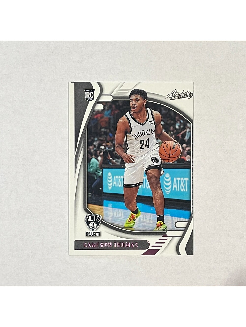 2021-22 Panini Chronicles Absolute #203 Cameron Thomas Rookie Card Miscut